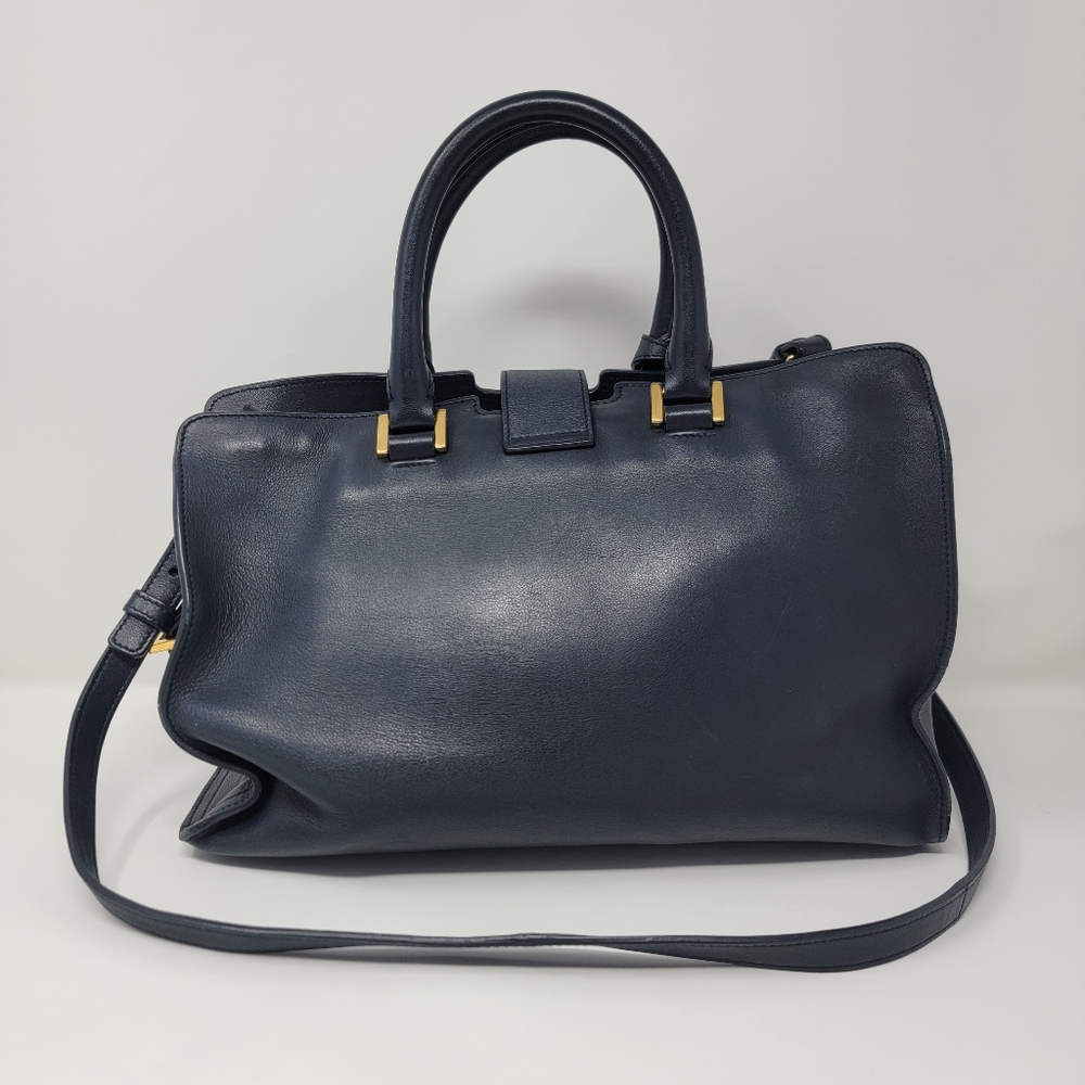 SAINT LAURENT YSL Cabas Leather Crossbody Bag - Picture 3 of 16